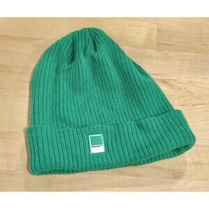 PANTONE Green Ribbed Knit Beanie Hat Officially Licensed Embroidered Logo OSFA